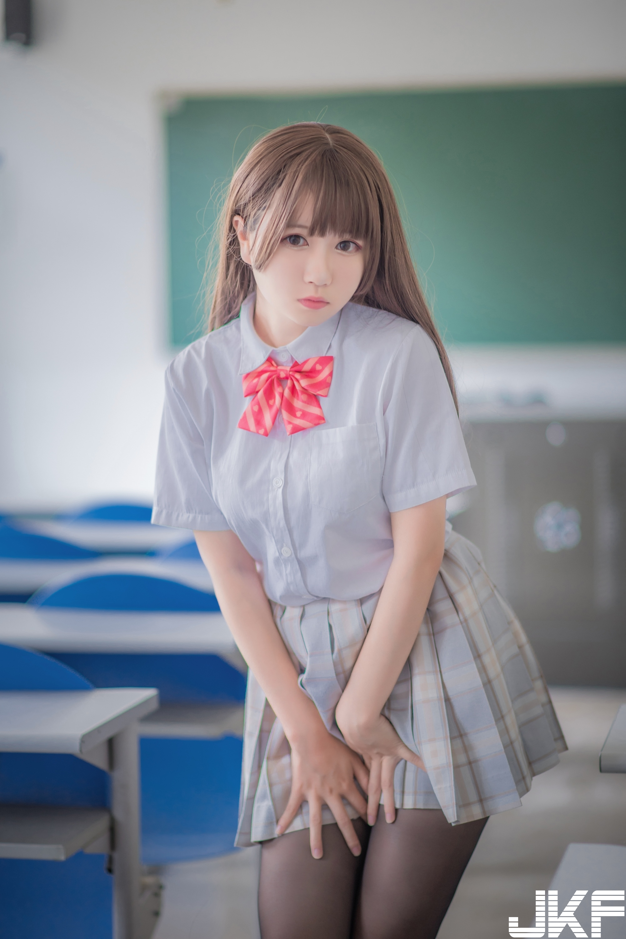 【网路收集系列】福利姬-白金Saki写真 制服黑丝VIP 福利帖【24P】