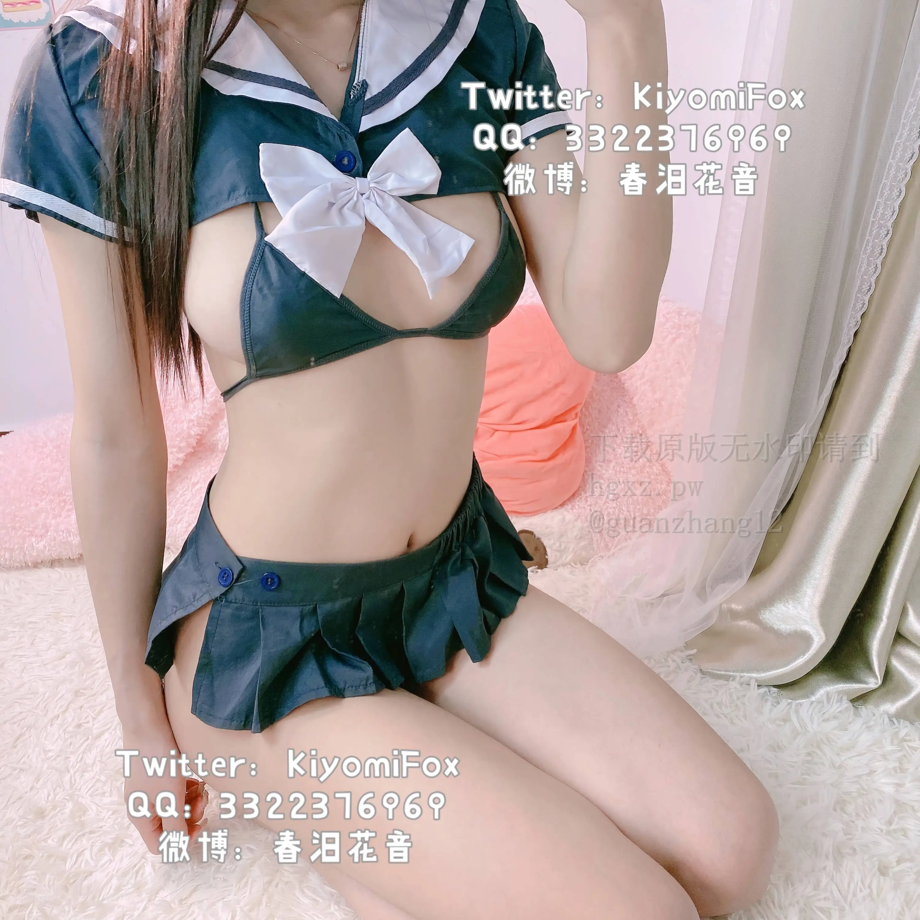 【网路收集系列】福利姬 樱狸子《 狸花带雨 》大尺度VIP 福利帖【15P】
